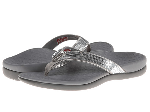VIONIC with Orthaheel Technology Tide Sequins Silver - Zappos Free ...