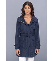 Ellen Tracy  Snap Front Techno Trench with Stow Hood  image