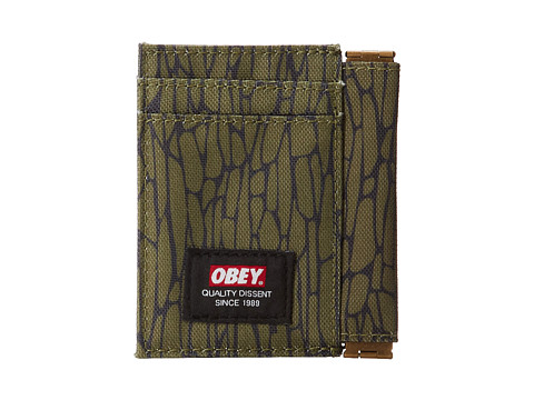 Obey Quality Dissent ID Wallet Black - Zappos Free Shipping BOTH ...